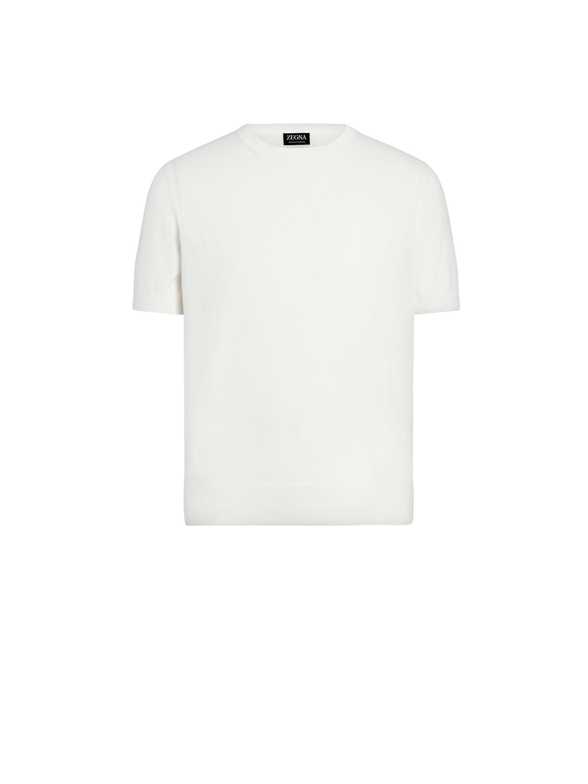 ZEGNA T-shirt En Premium Cotton Blanc In White Product Image