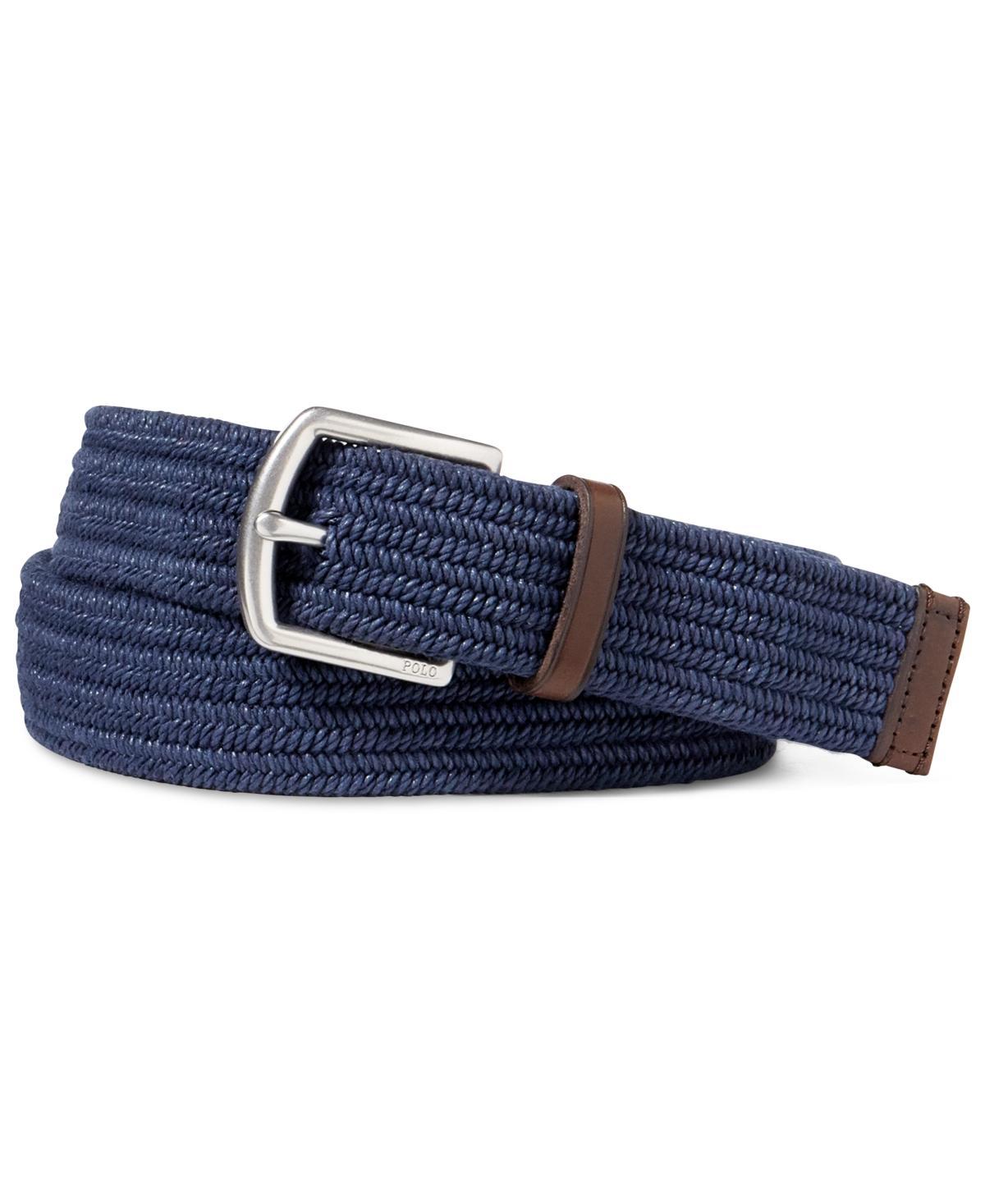 Ralph Lauren Leather Trimmed Braided Belt Product Image