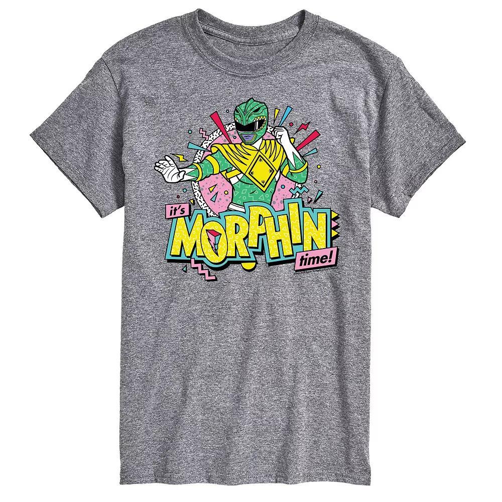 Big & Tall Power Rangers Morphin Time Green Graphic Tee, Mens Product Image