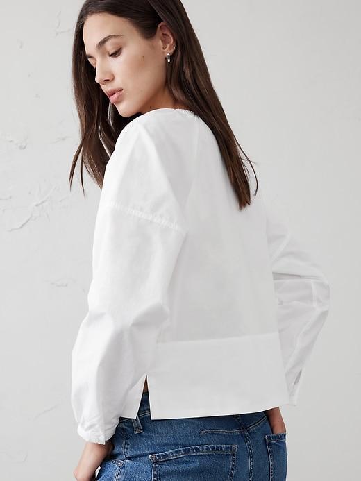 Shirred Popover Shirt Product Image