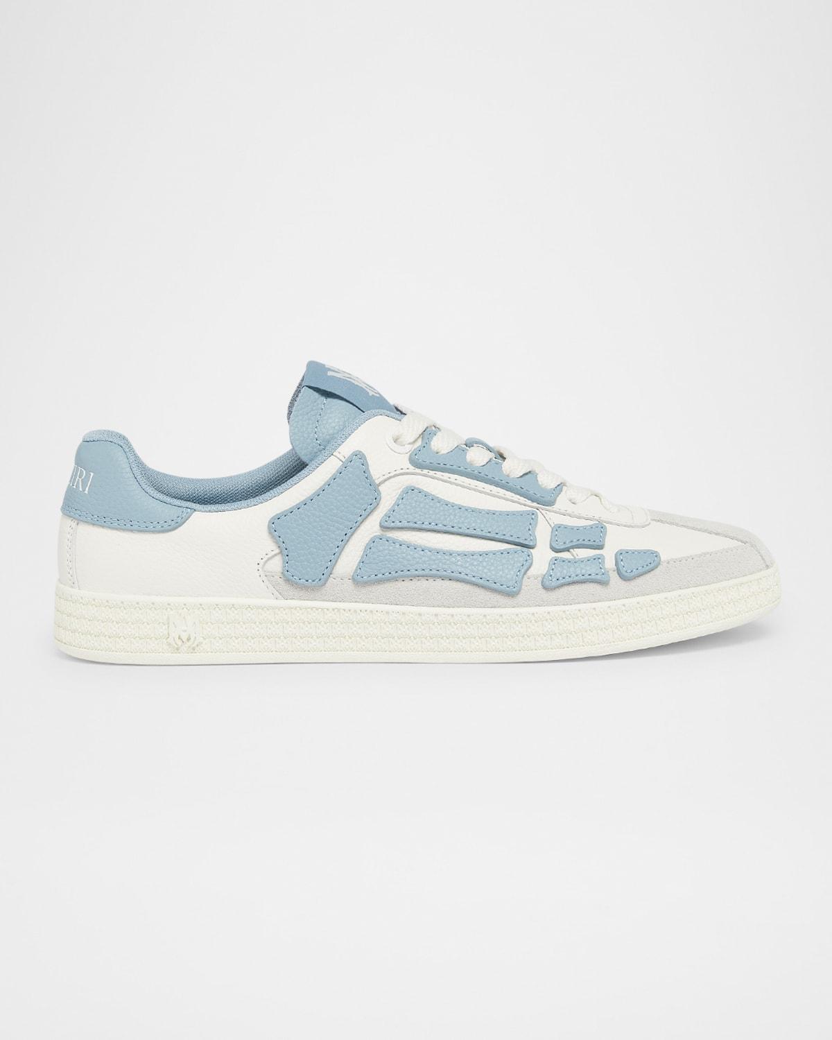 Mens Skel Collegiate-Inspired Suede Sneakers Product Image