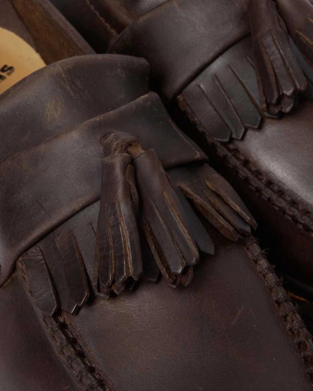 Dr. Martens Mens Adrian Leather Fringe Tassel Detail Loafers Product Image