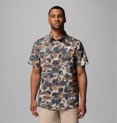 Columbia Mens Collegiate PFG Super Slack Tide Shirt - Texas- Product Image