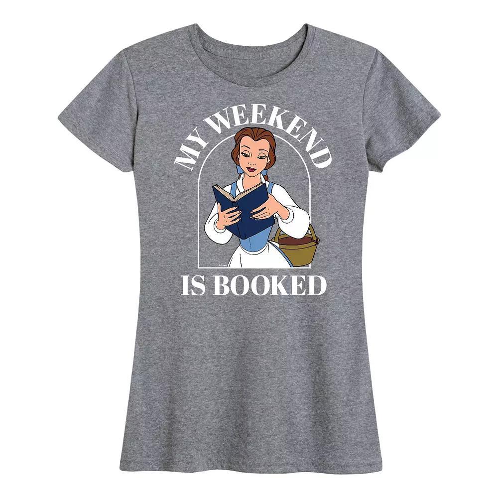 Disney Princess Belle Women's Weekend Graphic Tee, Girl's, Size: XXL, Heather Grey Product Image