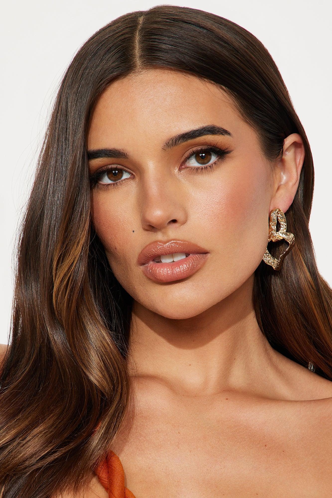 Something Special Statement Drop Earrings - Gold Product Image