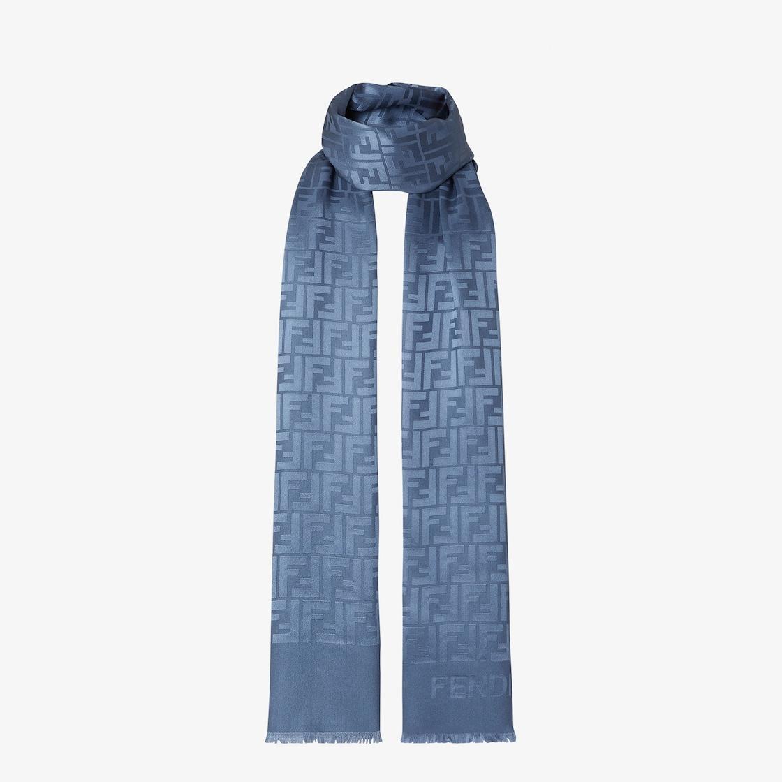 FF StoleBlue silk FF stole Product Image
