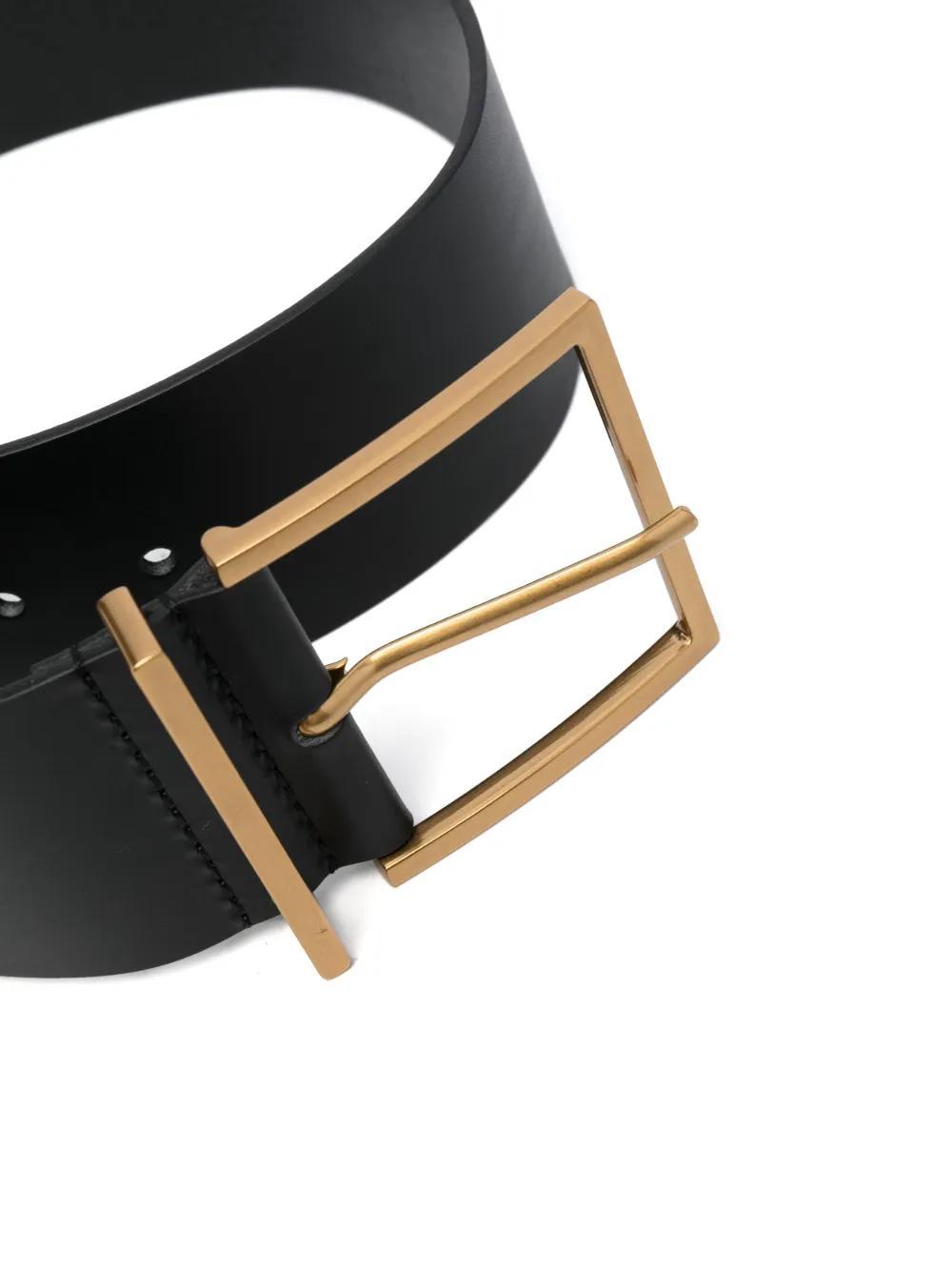wide leather belt Product Image
