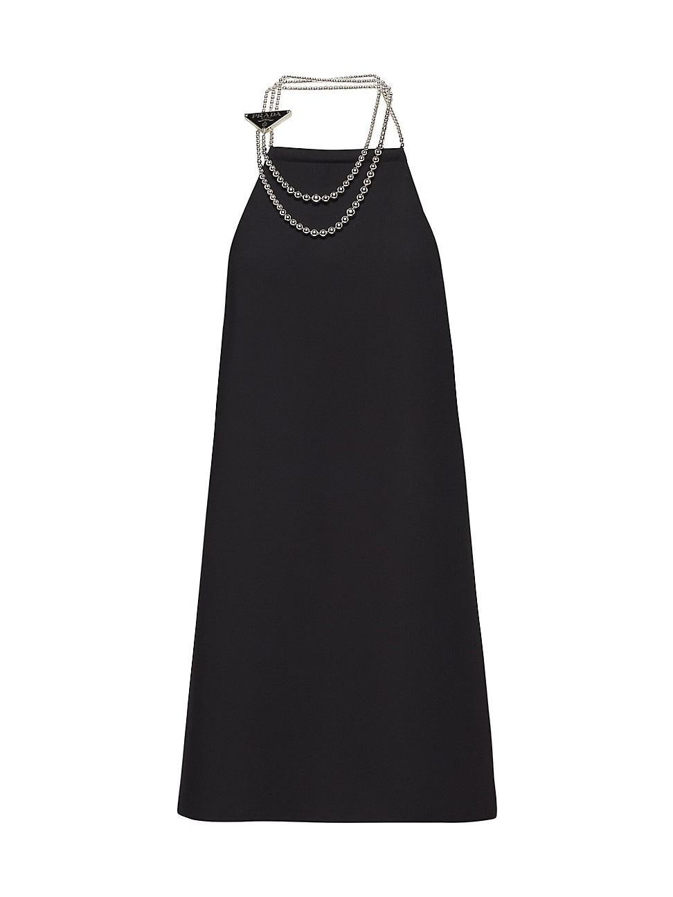 Halter-Chain Cady Mini Dress Product Image