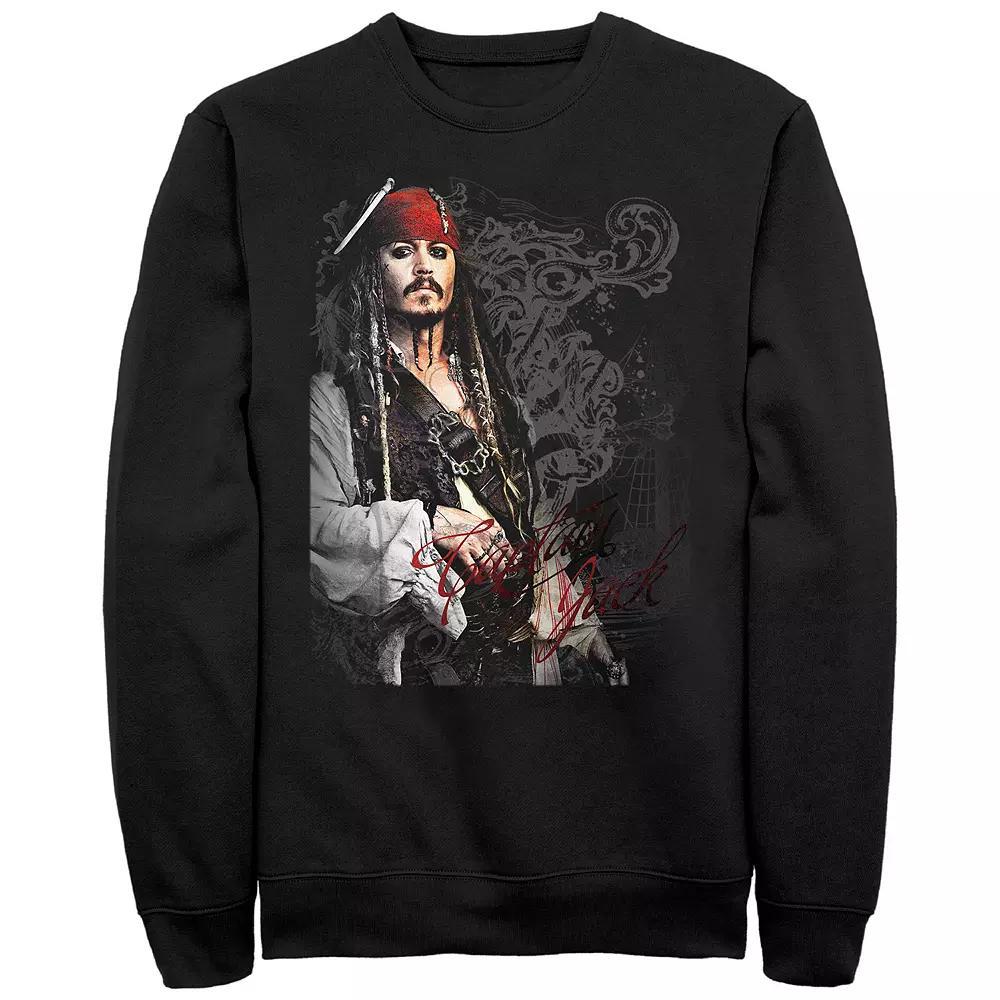 Men's Disney's Pirates Of The Caribbean Ornate Jack Sweatshirt, Size: XXL, Black Product Image