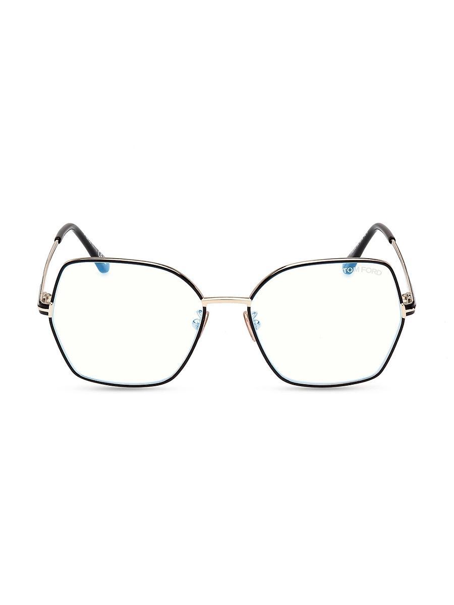 Womens 56MM Blue Block Optical Glasses Product Image