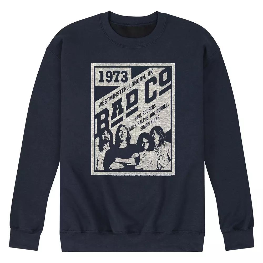 Mens Bad Company Poster Sweatshirt Blue Product Image