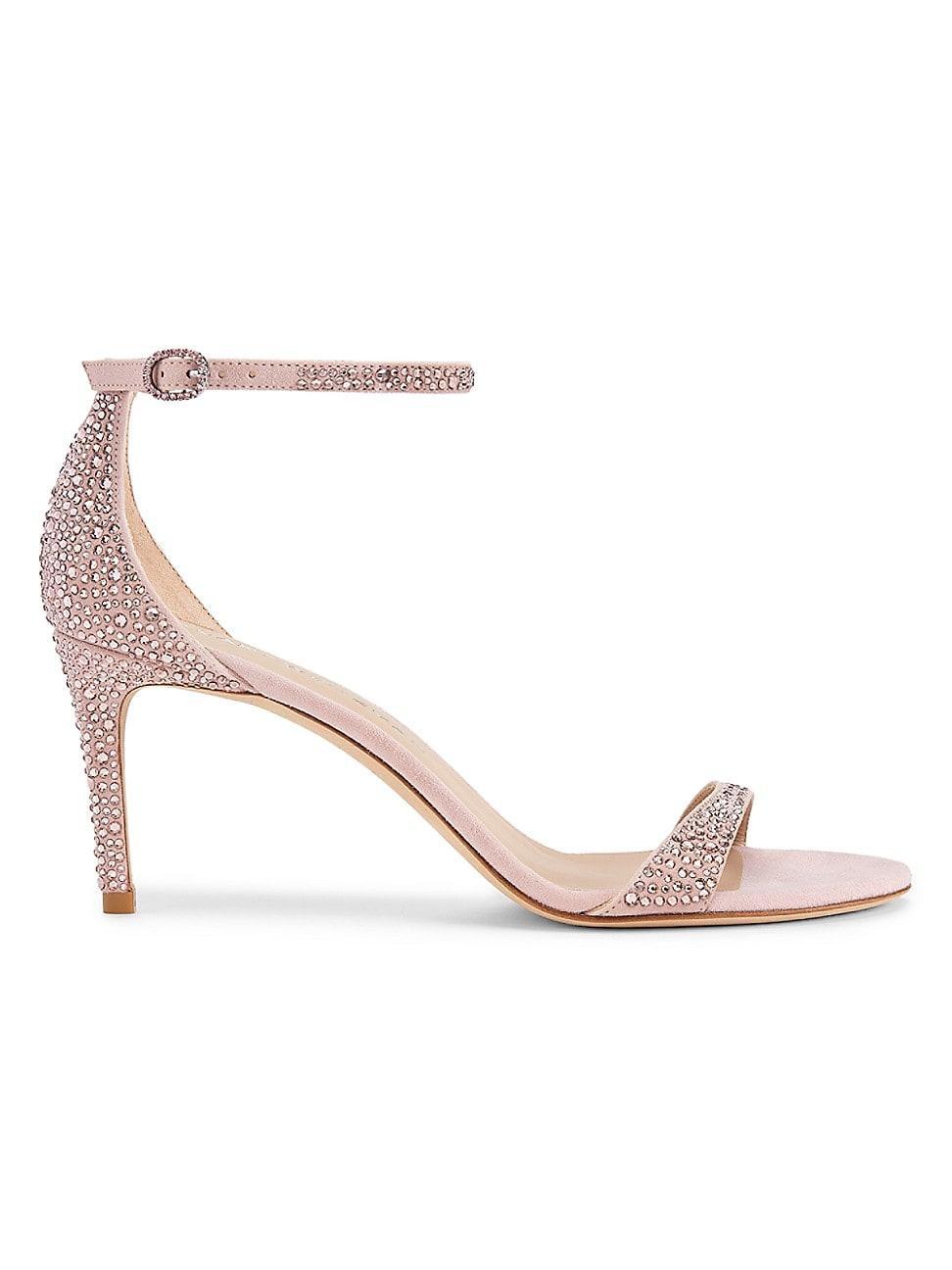 Stuart Weitzman Womens Nudist Shine 75 Embellished Sandals Product Image