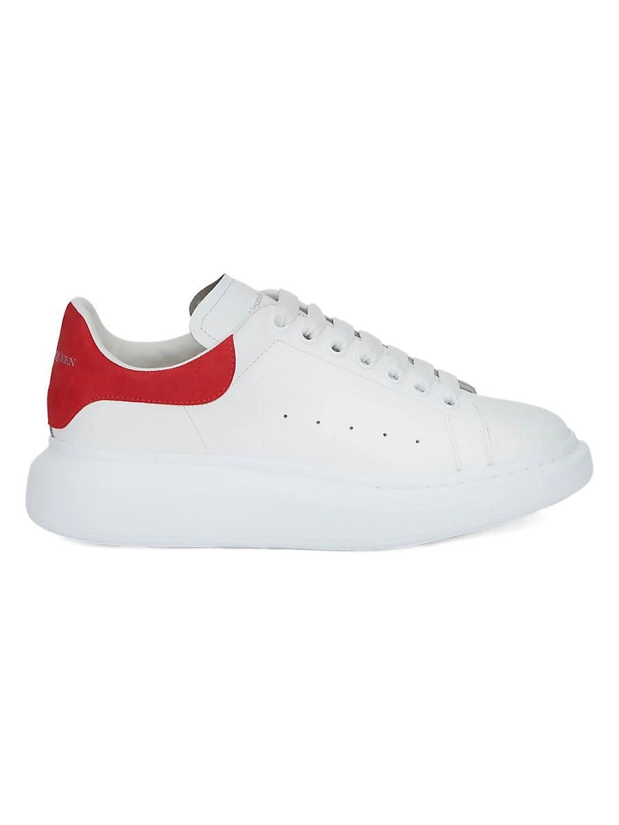 Alexander McQUEEN Mens Oversized Leather Heel Detail Sneakers Product Image