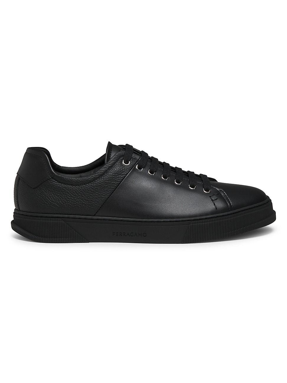 Mens Clayton Mixed Leather Low-Top Sneakers Product Image