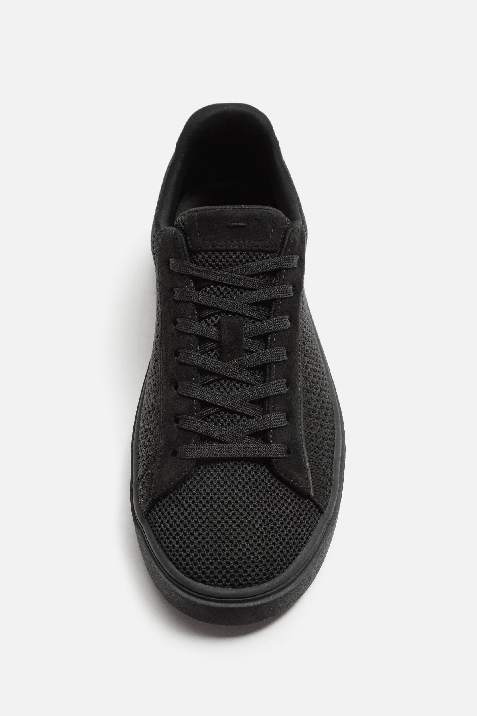 KNIT FABRIC SNEAKERS Product Image
