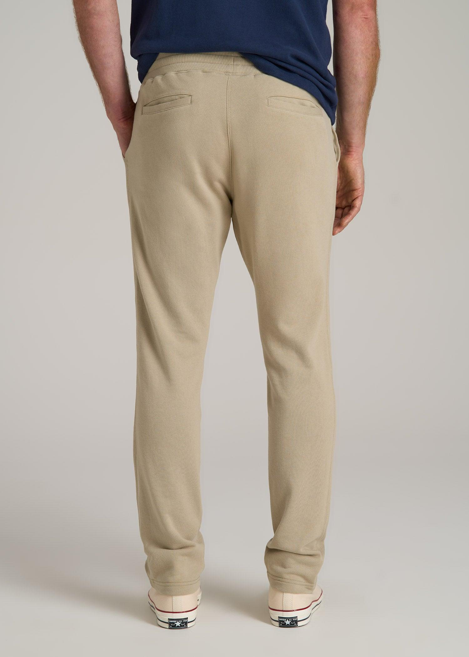 LJ&S Brushed Terrycloth Sweatpants for Tall Men in Vintage Buck Male Product Image