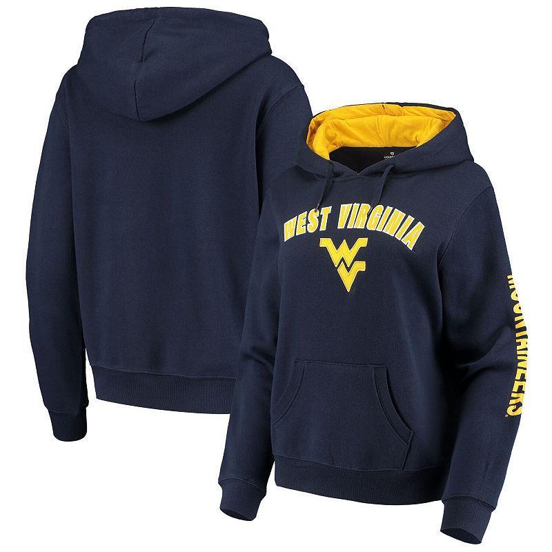 Womens Colosseum West Virginia Mountaineers Loud and Proud Pullover Hoodie Blue Product Image