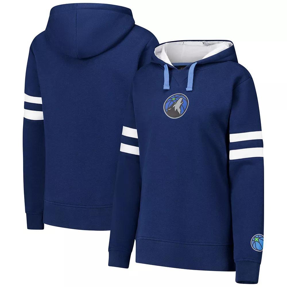 Women's Stadium Essentials Navy Minnesota Timberwolves Road Game Pullover Hoodie, Size: 2XL, Blue Product Image