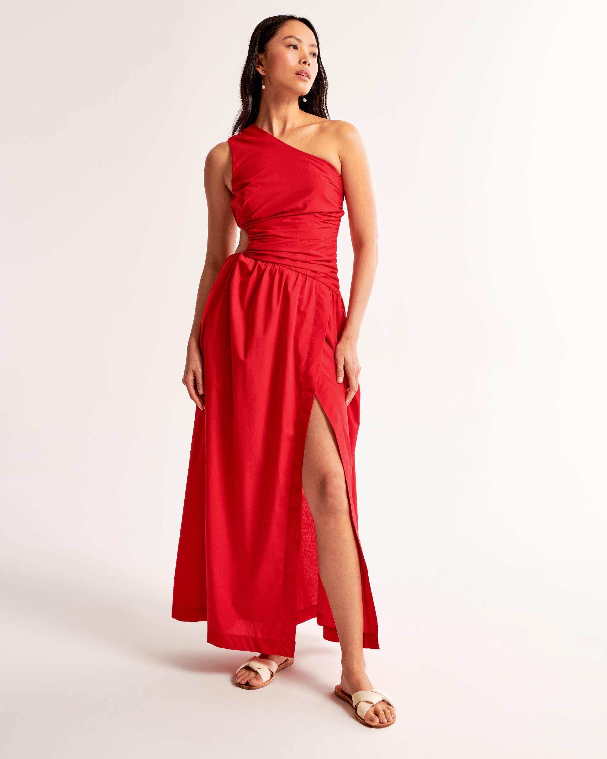 One-Shoulder Cutout Maxi Dress Product Image