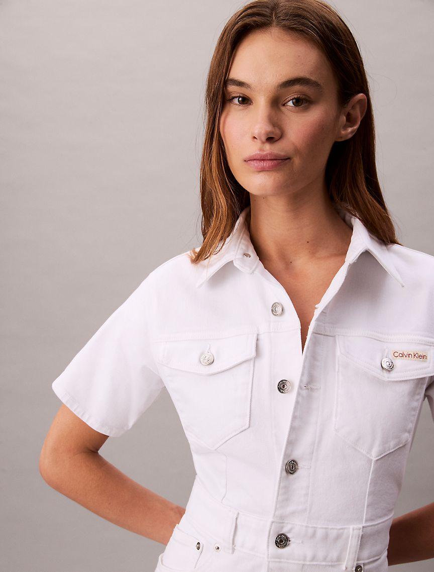 Denim Trucker Dress Product Image