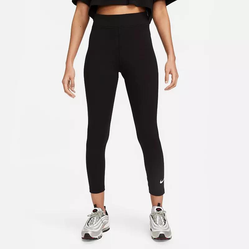 Women's Nike Sportswear Classics High-Waisted 7/8 Leggings, Size: XXL, Black Product Image