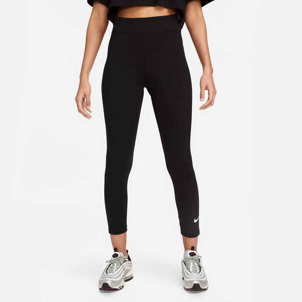 Women's Nike Sportswear Classics High-Waisted 7/8 Leggings, Size: XXL, Black Product Image