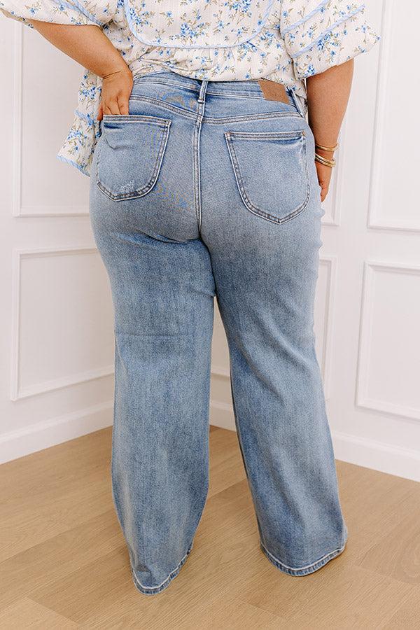 JUDY BLUE Mackenzie High Waist Wide Leg Jean Curves Product Image