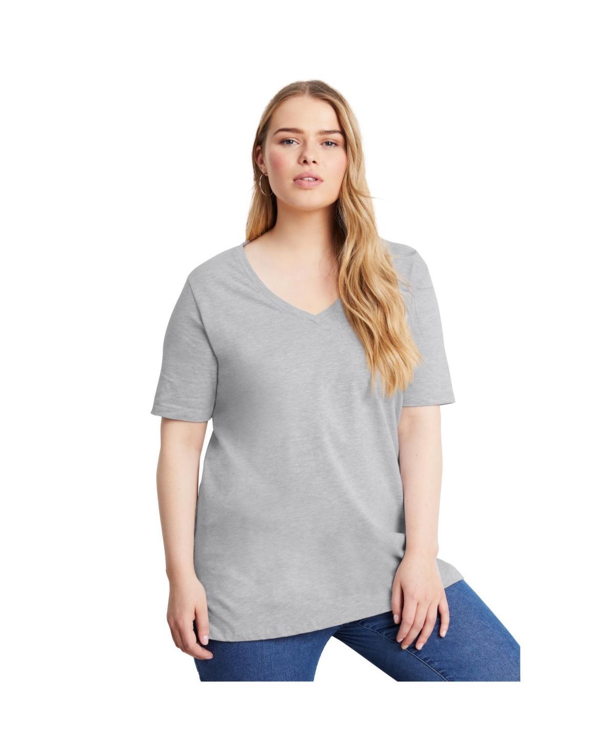 June + Vie Womens June + Vie Short-Sleeve V-Neck One + Only Tunic Product Image