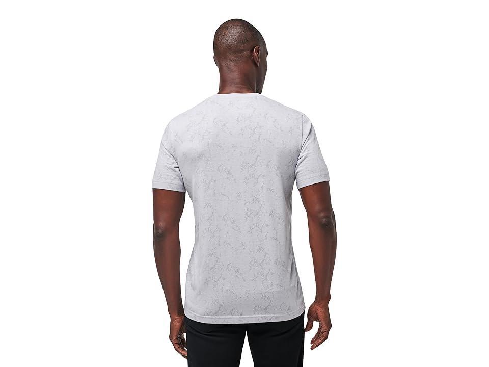 TravisMathew Loulu Palm (Heather Light Grey) Men's T Shirt Product Image