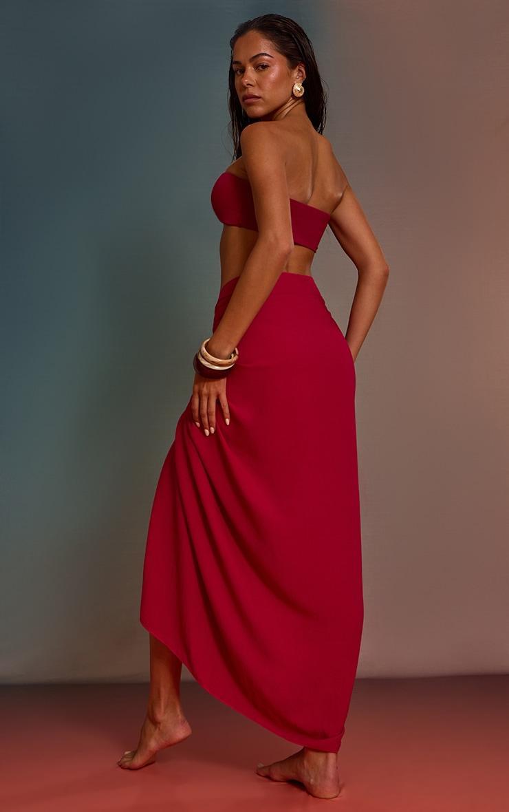 Magenta Woven Floaty Maxi Sarong Product Image