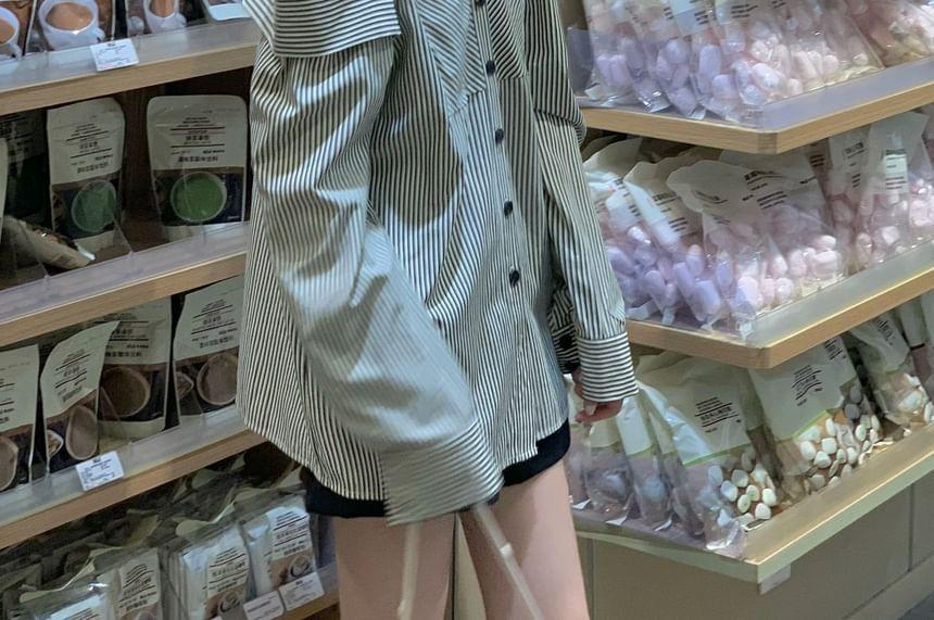 Long-Sleeve Plain Shirt Product Image