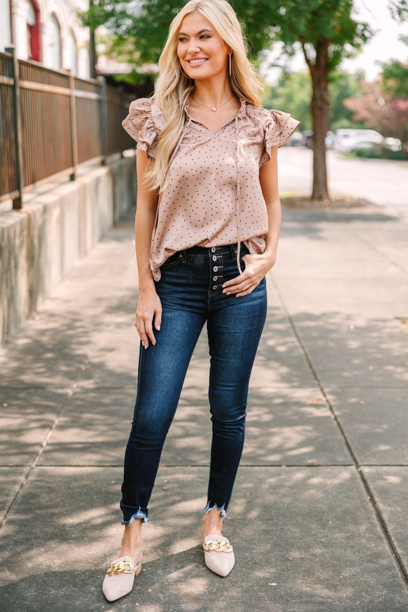 Feeling My Best Cream White Blouse Female Product Image