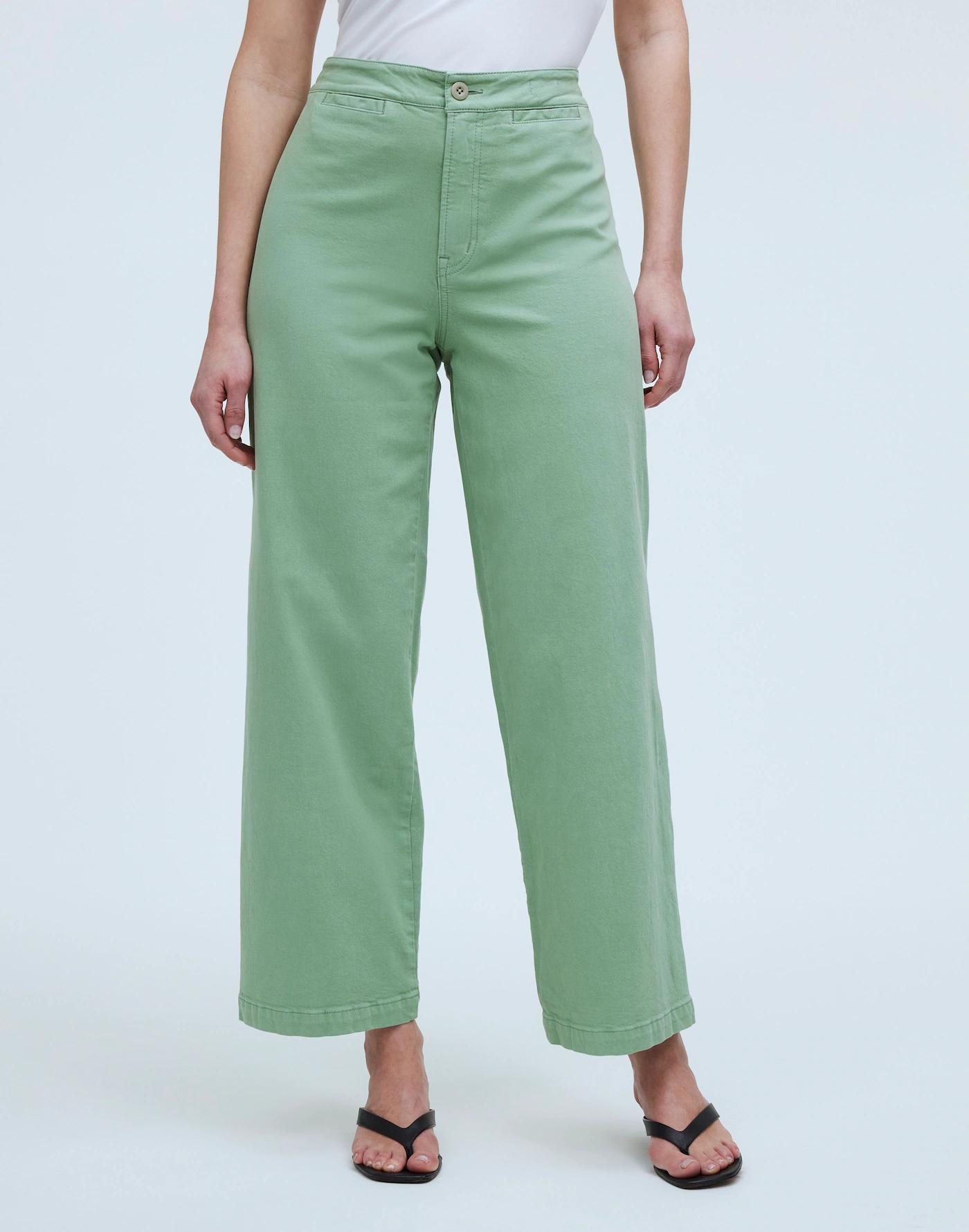 The Tall Curvy Emmett Wide-Leg Crop Pant in Garment Dye: Welt Pocket Edition Product Image