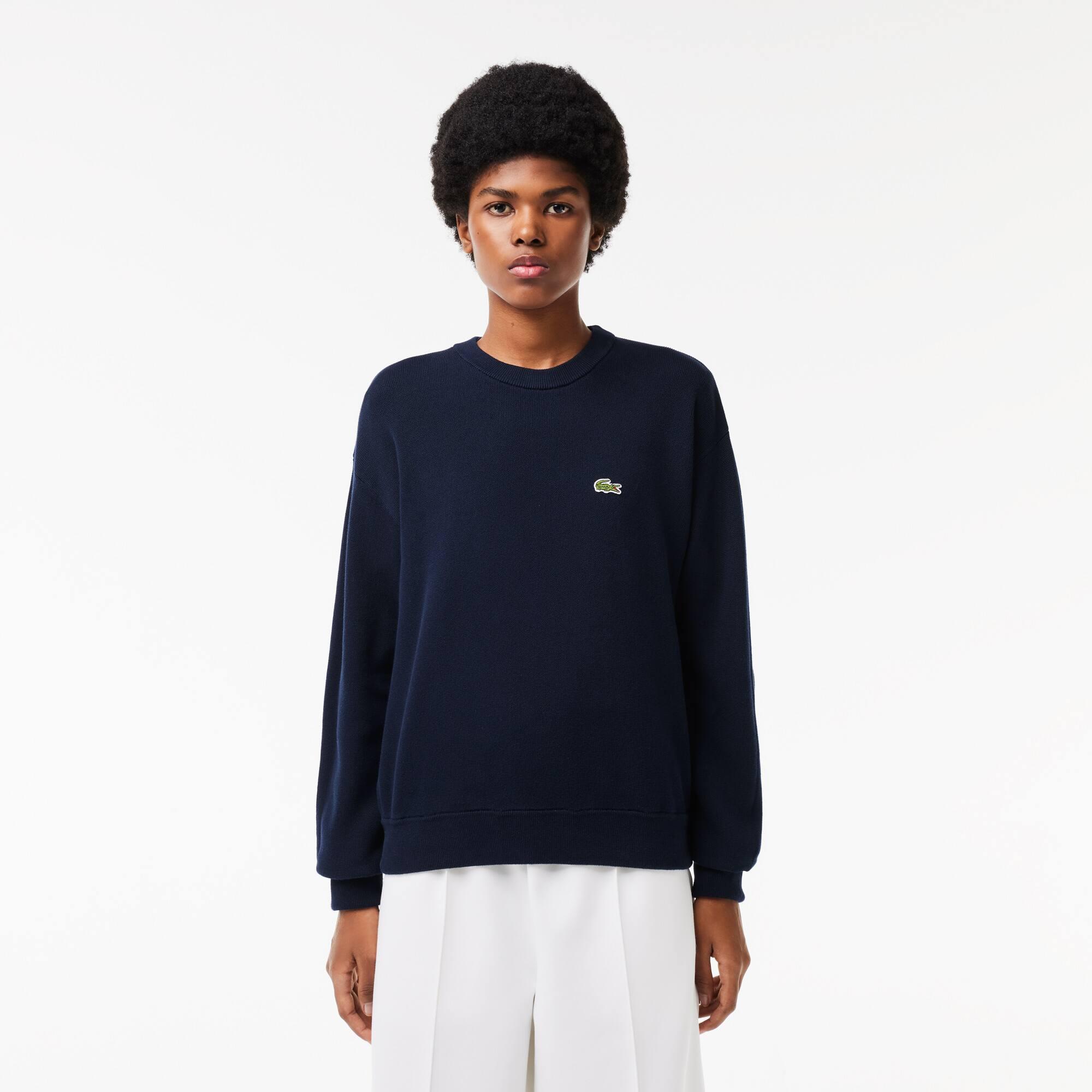 Moss Stitch Cotton Sweater Product Image