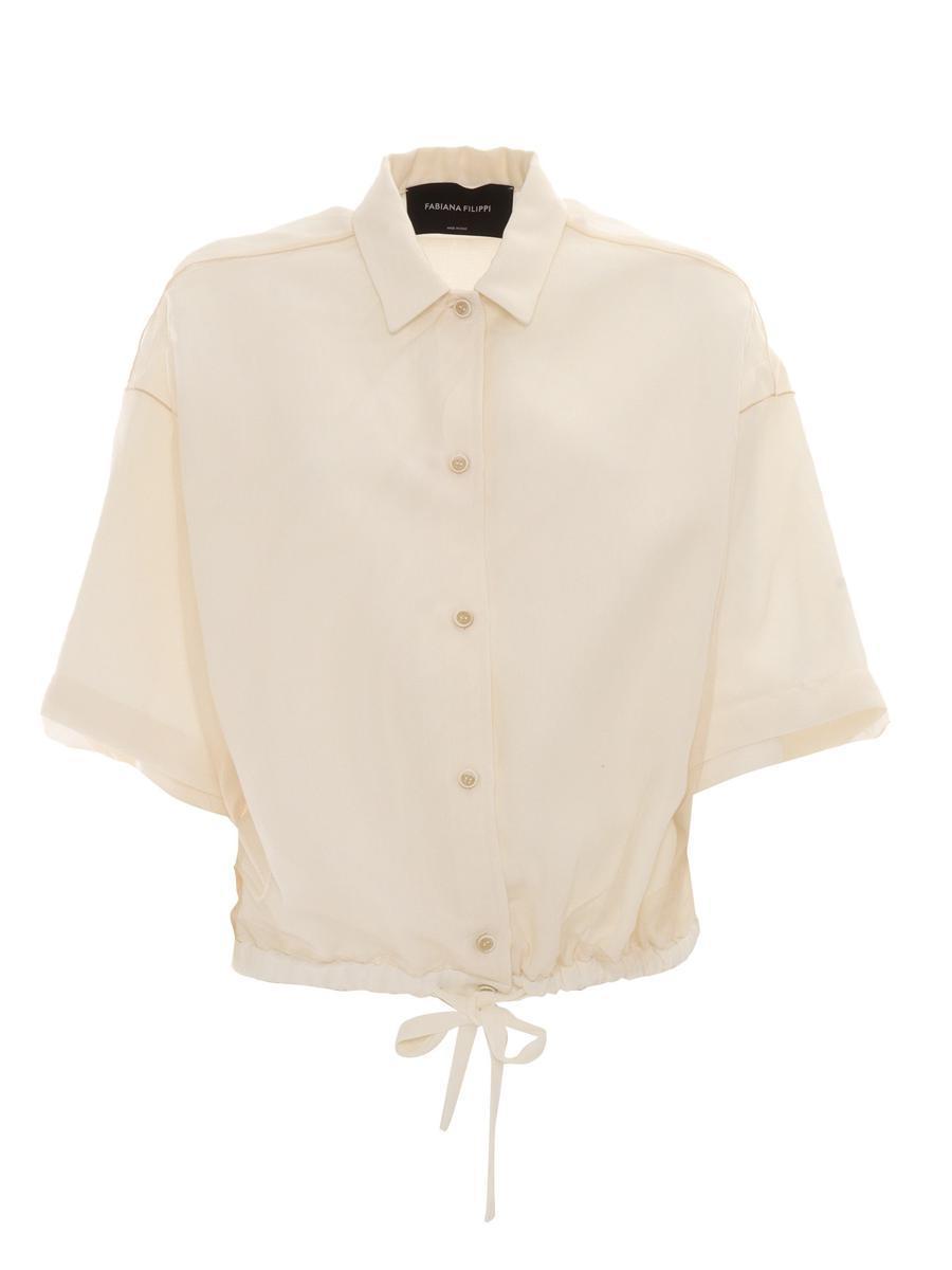 FABIANA FILIPPI Jacket In White Product Image