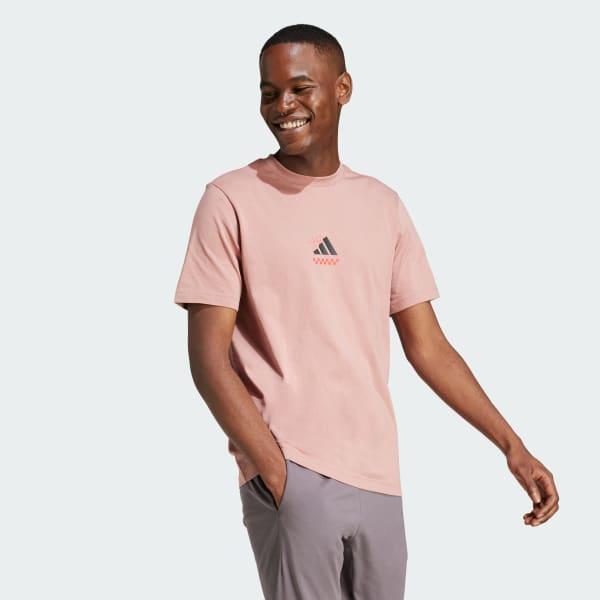 Men's adidas Lounge Pizza Graphic Sportswear Tee, Size: XL, Off White Product Image