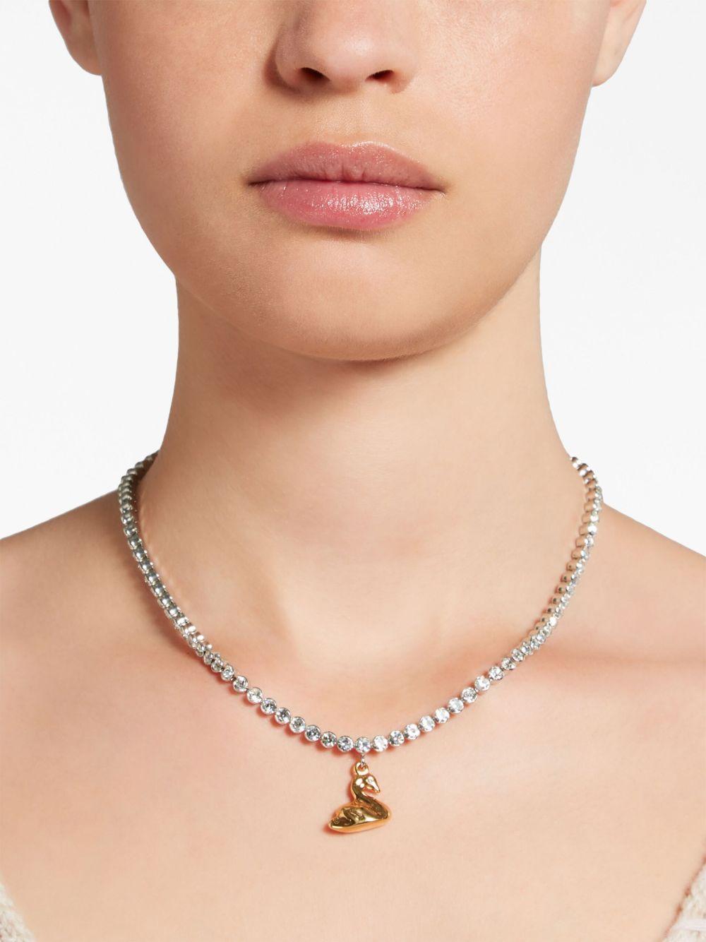 charm-detail crystal necklace Product Image
