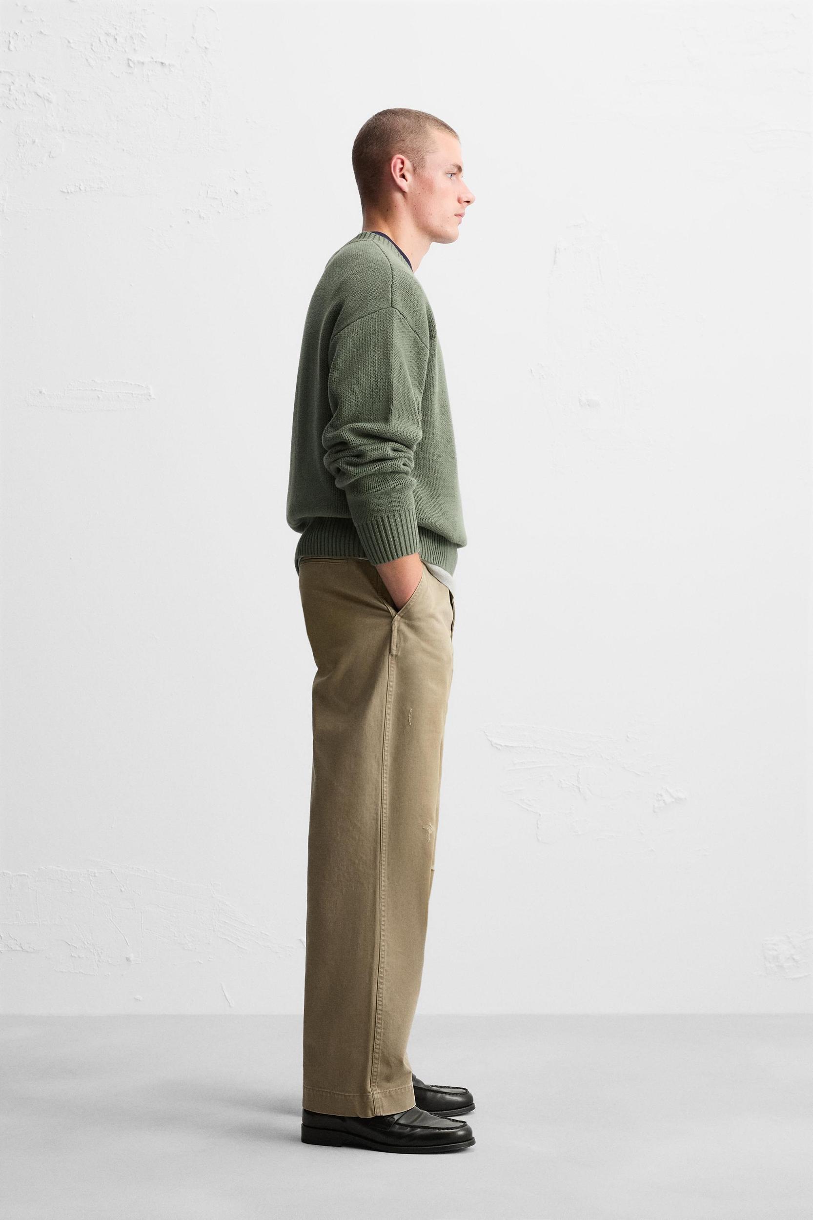 TEXTURED COTTON SWEATER Product Image