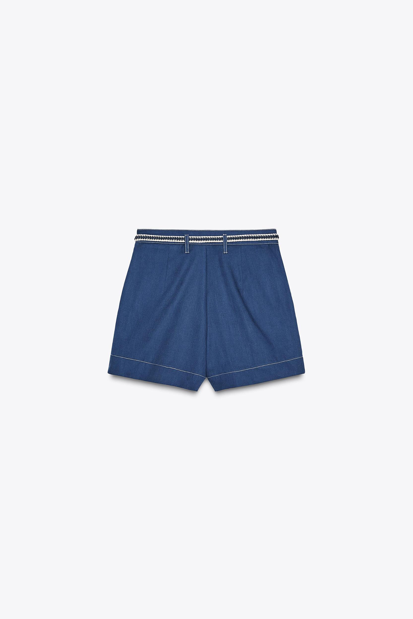 BELTED CROSSOVER SKORT Product Image