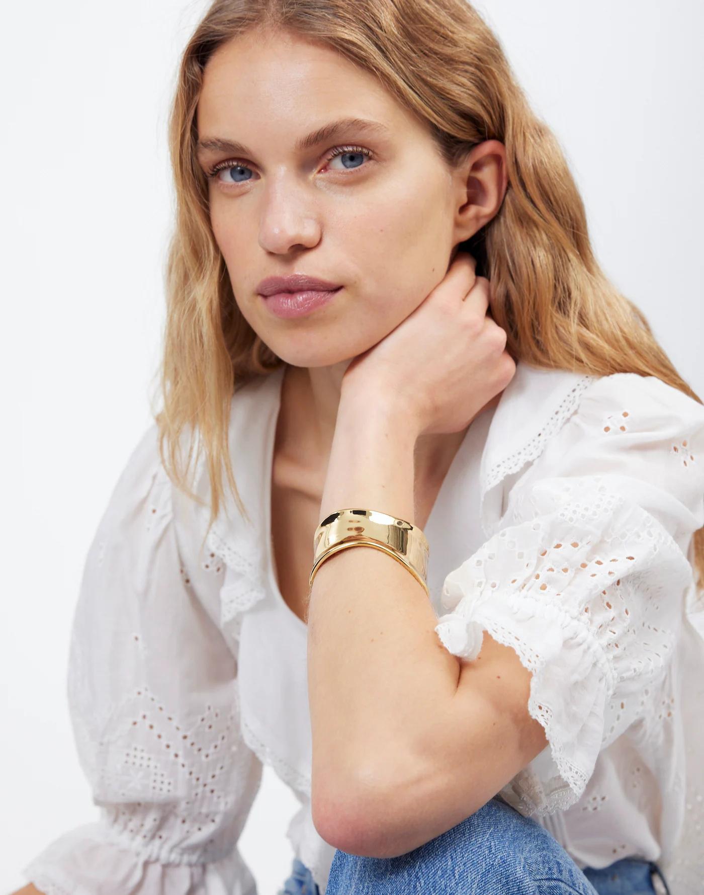 Organic Wide Cuff Bracelet Product Image