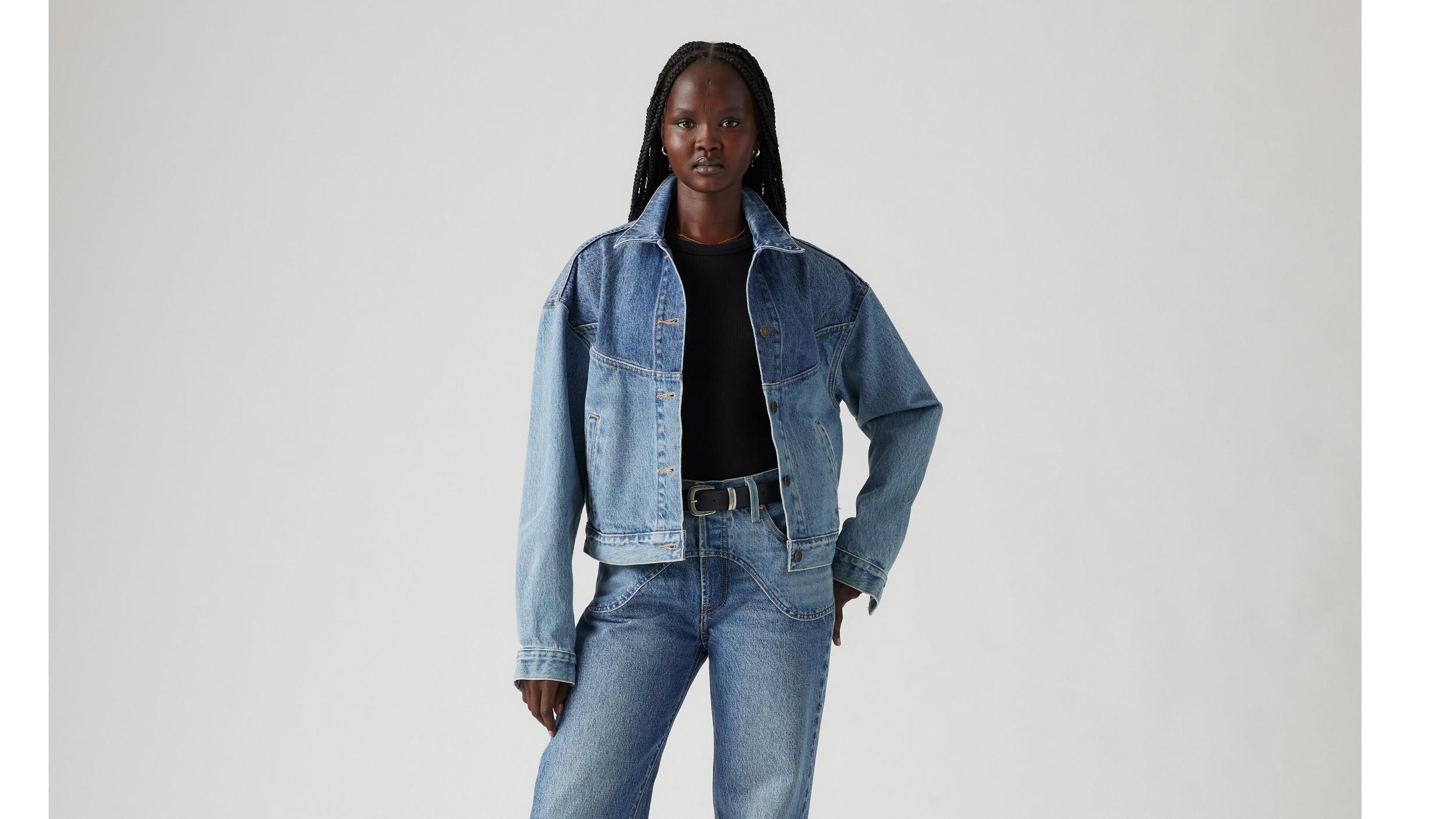 Shrunken '90s Western Trucker Jacket Product Image