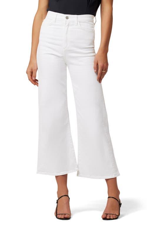 Joes Jeans The Mia High Rise Wide Leg Ankle Jeans in White Product Image