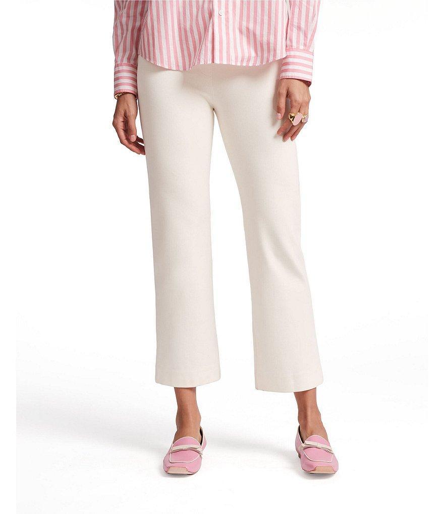 FRANCES VALENTINE Wonder Flat Front Cropped Pull-On Pants Product Image