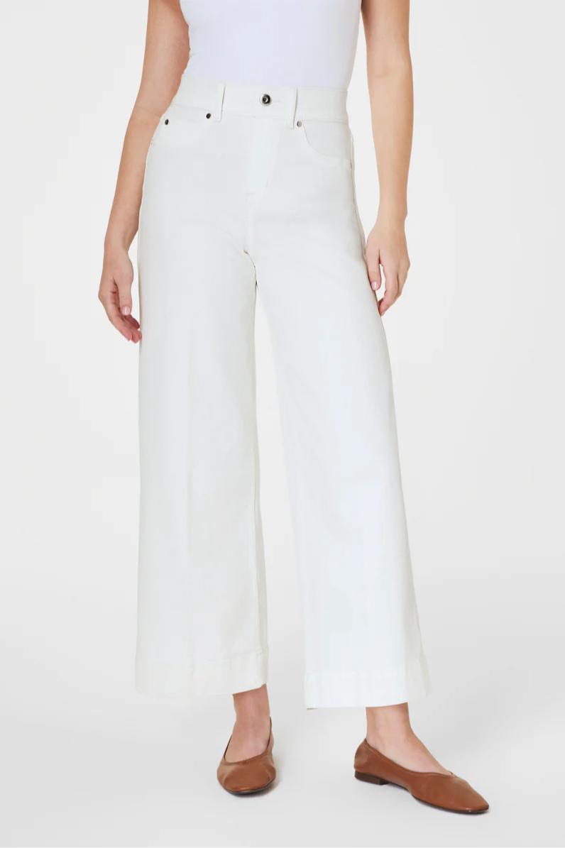Crop Wide Leg Jean- Chalk Wash Product Image