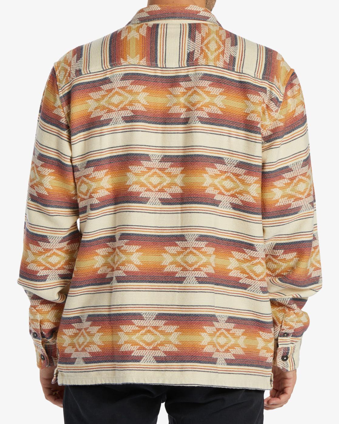 Offshore Jacquard Flannel Long Sleeve Shirt - Gold Male Product Image