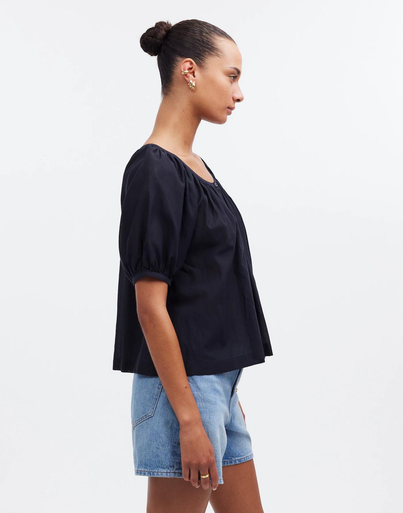 Puff-Sleeve A-Line Top Product Image