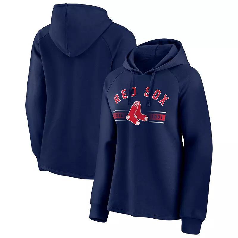 Women's Fanatics Branded Navy Minnesota Twins Perfect Play Raglan Pullover Hoodie, Size: Small, Blue Product Image