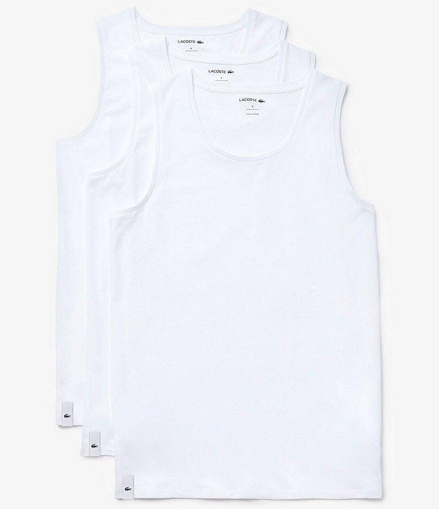 Lacoste Cotton Jersey Tank Top 3-Pack Product Image