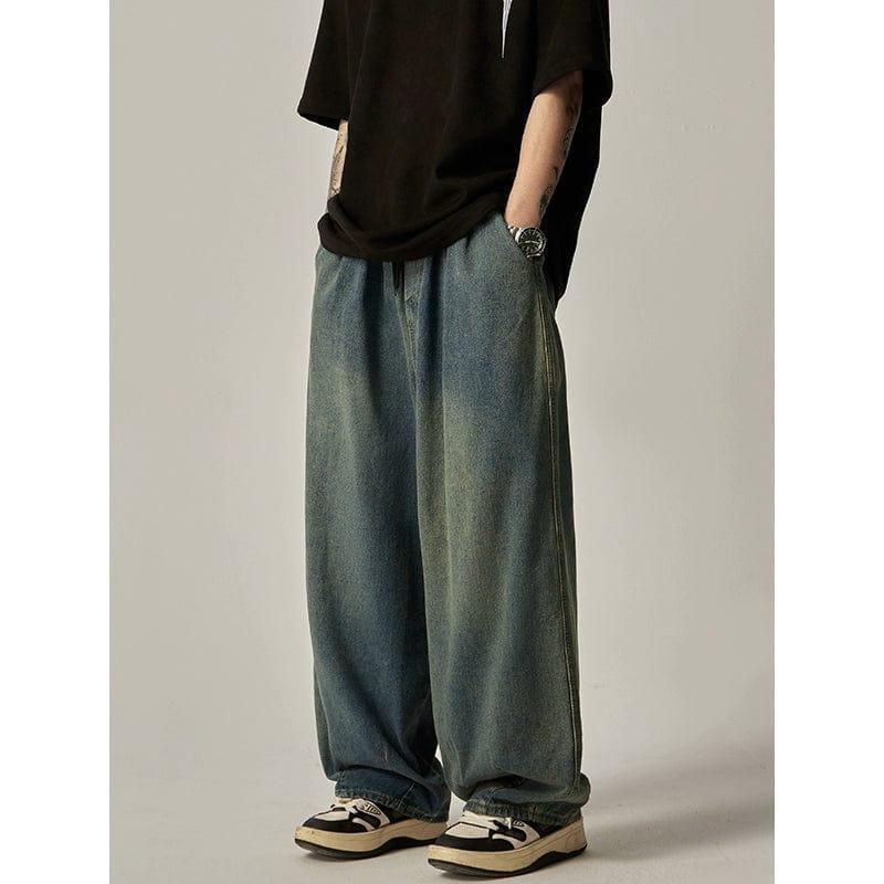 RT No. 11177 BAGGY STRAIGHT DENIM JEANS Product Image