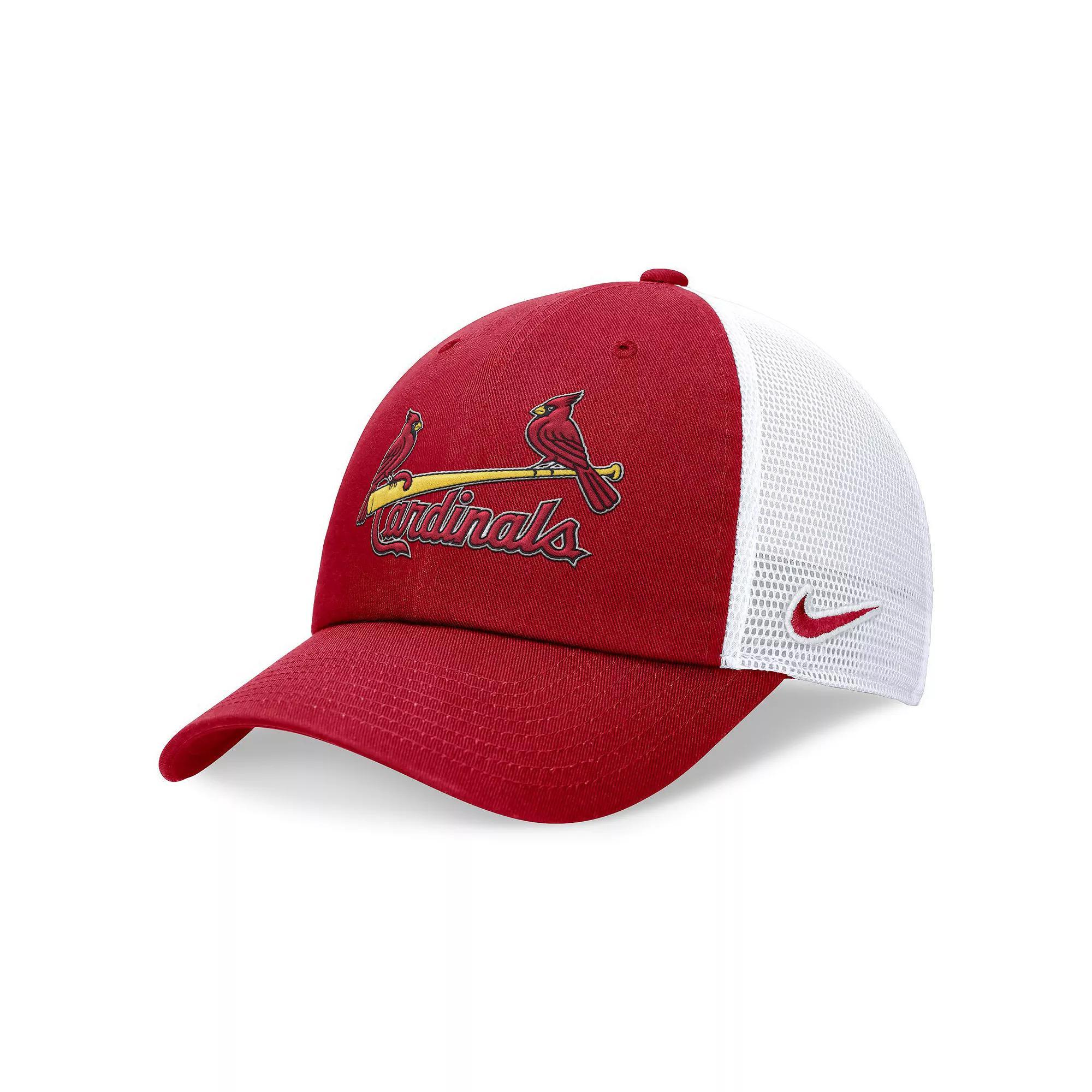 Mens Nike Boston Red Sox Evergreen Club Trucker Adjustable Hat Blue Product Image